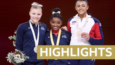 Jade Clarey, Simone Biles & Ellie Downie