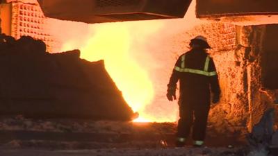 A steelworker on Teesside