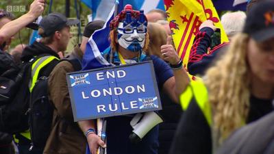 march in Glasgow