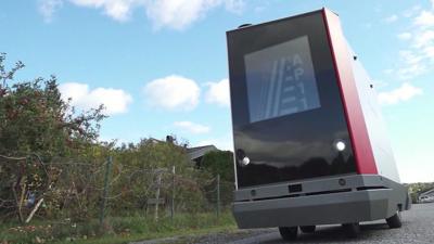 An autonomous postal delivery robot