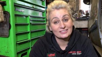 Louise Baker says women shouldn't mind getting dirty and enjoy working with cars.