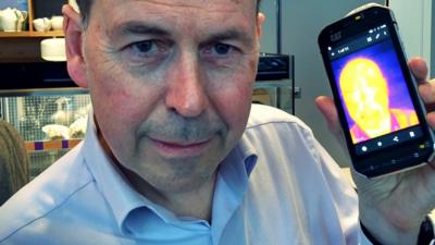 Rory Cellan-Jones takes a thermal selfie