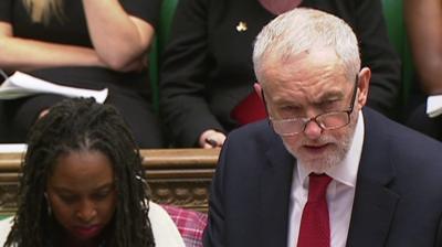 Jeremy Corbyn at PMQs