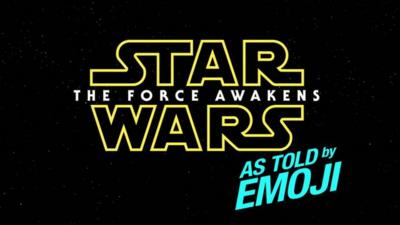 The new 'Star Wars: the Force Awakens' retold in emoji