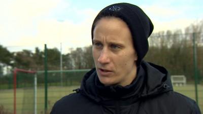 Ann-Katrin Berger back in training with Birmingham City Ladies