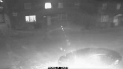 CCTV of arson attack