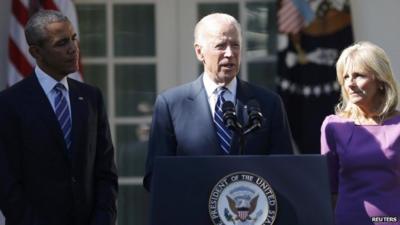 President Obama, Vice-President Joe Biden and Dr Jill Biden