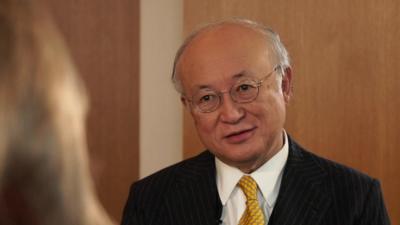 Yukiya Amano, the head of the IAEA.