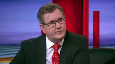 Sir Jeffrey Donaldson says the DUP will review its confidence and supply arrangement with the Conservative Party if the Brexit agreement passes through the House of Commons.