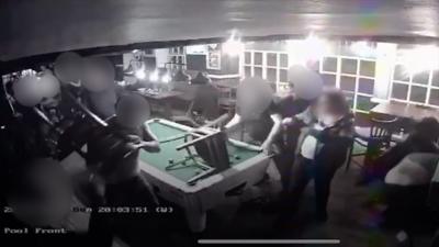 CCTV of Tring 'pub fight'