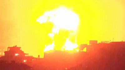 Explosion over Beirut skyline