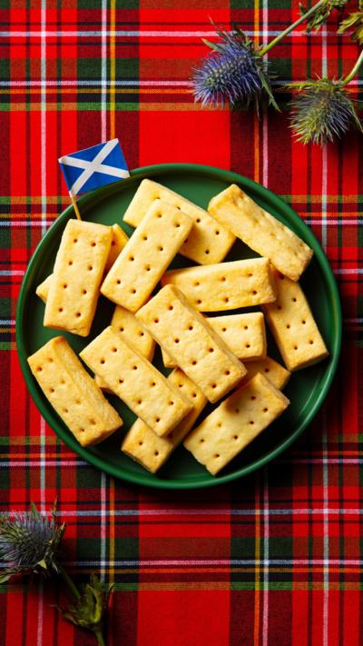 A plate of shortbread
