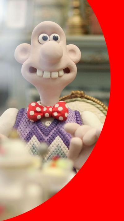 Wallace animated figure from the Wallace & Gromit films