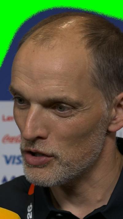 Thomas Tuchel talking after the game