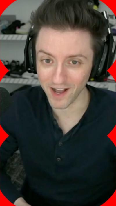 YouTube streamer Datto wearing a black shirt and gaming headphones. © BBC