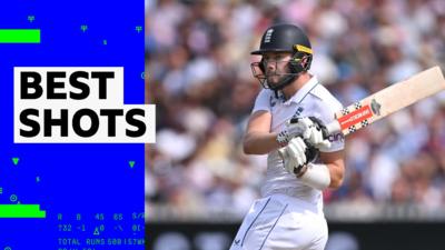  Gus Atkinson's best shots as he achieves first Test century.