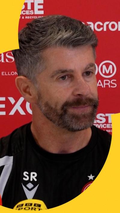 Aberdeen manager Stephen Robinson