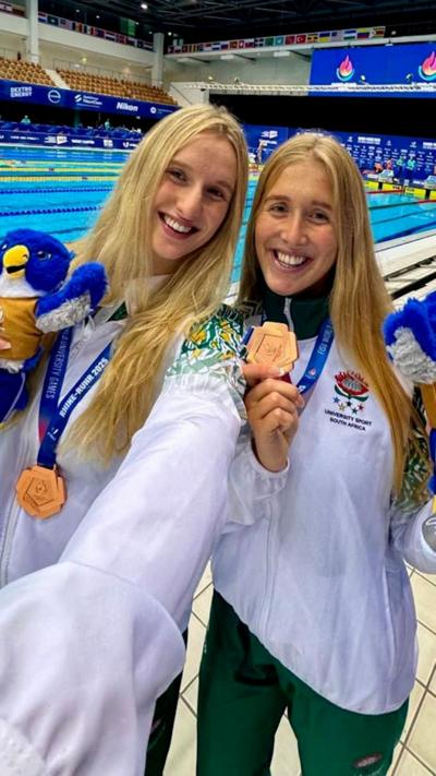 Georgia and Olivia Nel - swimmers for South Africa