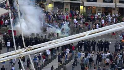 Tear gas in Marseille