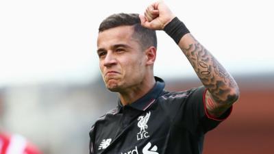 Premier League: Stoke 0-1 Liverpool - Rodgers praises Coutinho