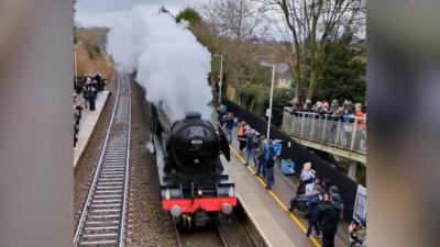 The Flying Scotsman is a popular sight on its trips to the Midlands