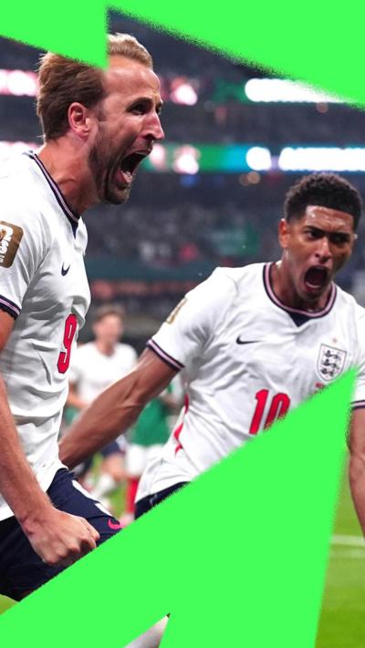 Harry Kane celebrates with Jude Bellingham haven't scored for England.