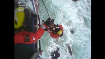 Surfer rescued off the coast of Lewis