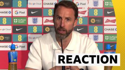 Gareth Southgate talks at England press conference