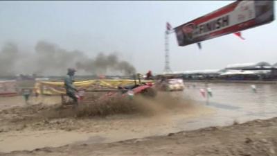 Thailand tractor race