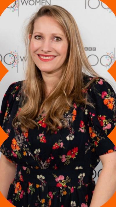 Laura Bates smiles at the camera 