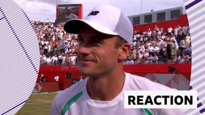 USA's Tommy Paul on court interview