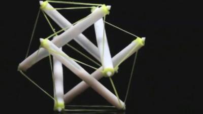 A 3D-printed tensegrity structure