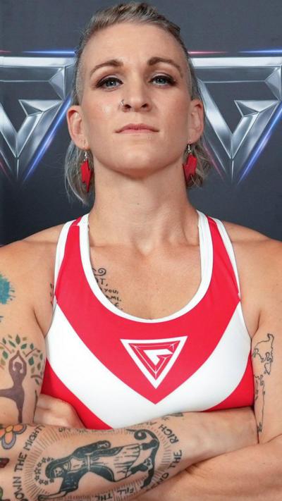 Rachael Phillips in a Gladiators costume