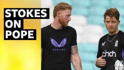 Ben Stokes and Ollie Pope 