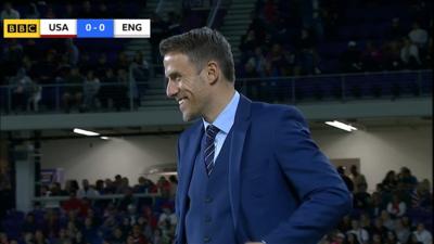 Phil Neville smiles