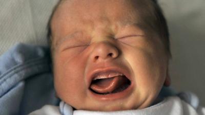 Newborn baby crying