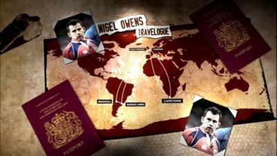 Nigel Owens travelogue graphic