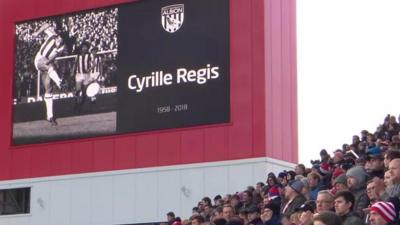 Fans pay tribute to cyrille Regis