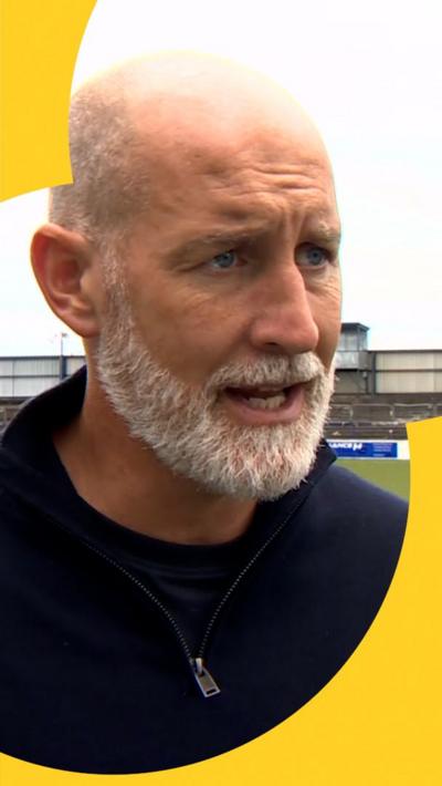 Larne manager Gary Haveron