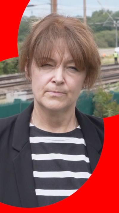 The BBC's Jo Black faces the camera