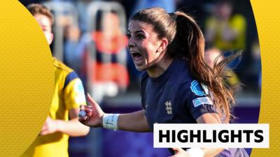 Isabella Fishers celebrates scoring for England