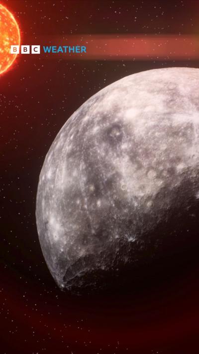 An image of the planet Mercury