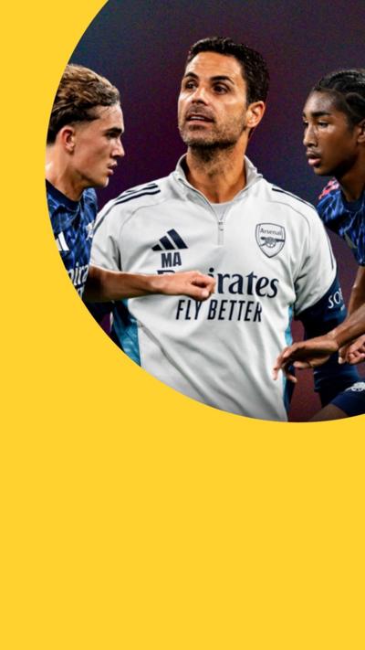 Composite image of Arsenal's Max Dowman, Mikel Arteta and Marli Salmon
