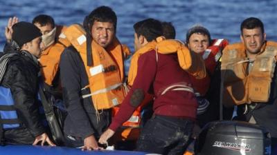 Migrants on the Aegean Sea