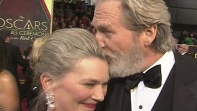 Jeff Bridges and Susan Geston