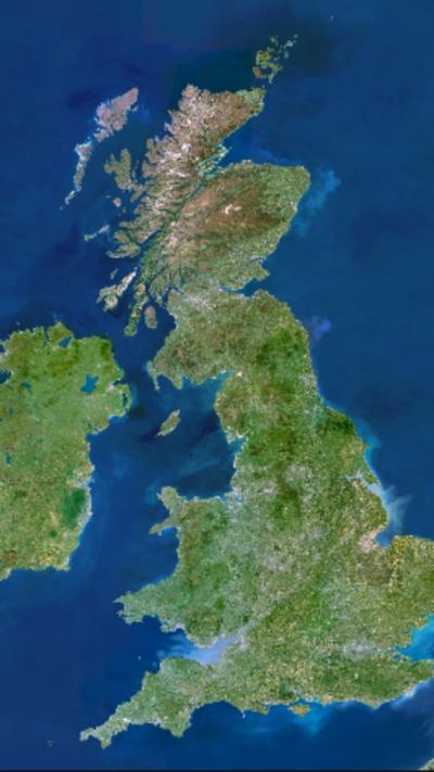 Map of the British Isles.