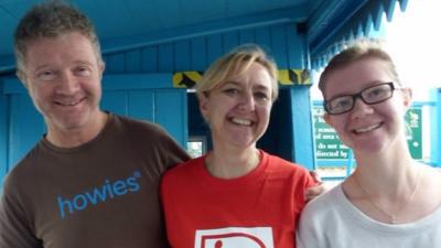 Millie Earp with her parents