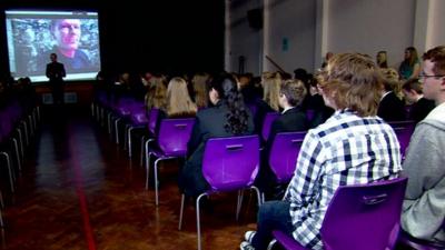 Tim Peake has beamed a video message to thousands of schools asking them to grow space seeds