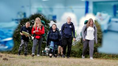 patients walking