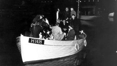 Mass escape of Jews in boats from Denmark